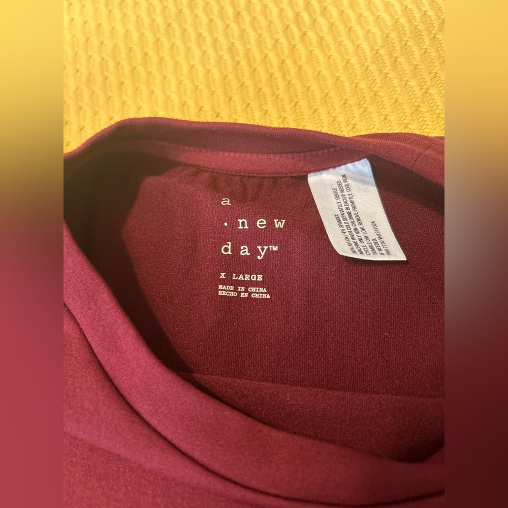A New Day Burgundy Tee